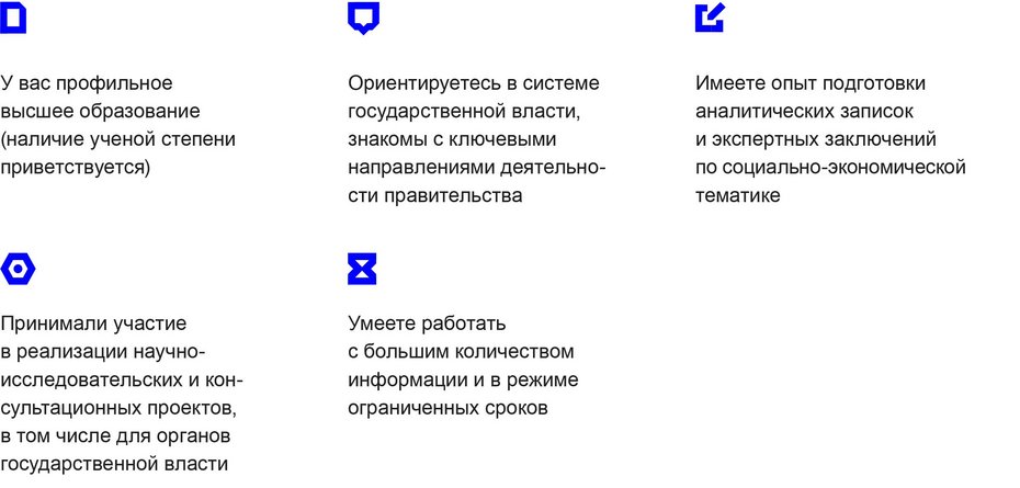 Вакансии компании Аналитический центр при Правительстве Российской