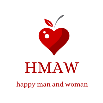 Happy man and woman