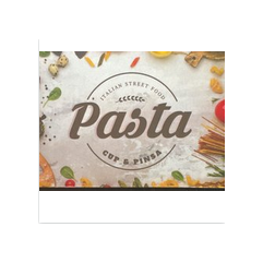 Pasta cup & pizza