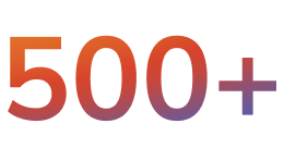 500+