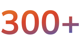 300+